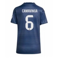 Stroje piłkarskie Real Madrid Eduardo Camavinga #6 Koszulka Wyjazdowej dla damskie 2025-26 Krótki Rękaw